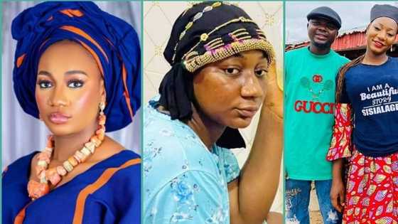 Nigerian woman under fire for turning semo for husband while on drip: "I wanted him to have dinner"