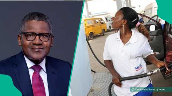 Motorists rush to filling station over new price concerns after Dangote stops selling in naira