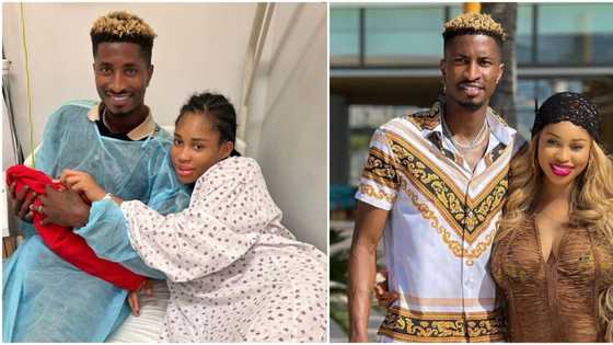 Actress Yetunde Barnabas ‘Miss Pepeye’ & footballer hubby Peter Olayinka welcome 1st child with cute pics