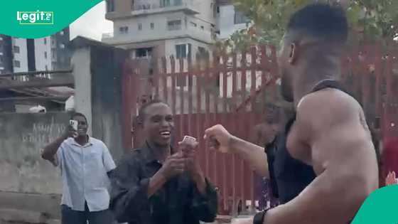 Anthony Joshua spotted jogging with no bodyguards on Lagos streets as area boys hail him | Video