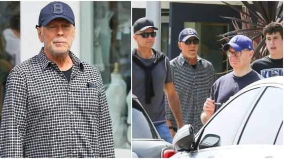 Bruce Willis steps out with friends after aphasia diagnosis that prematurely ended his career