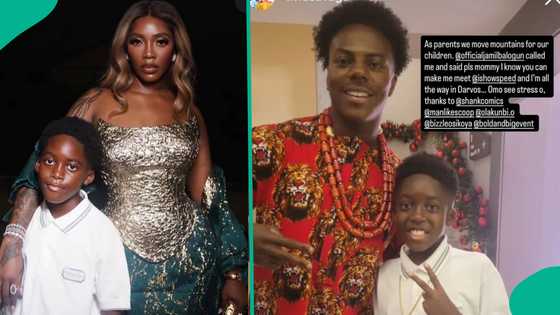 Tiwa Savage shares how she went all out to arrange Meet-up between her son and IShowSpeed in Lagos