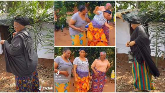 Veteran actresses Ngozi Ezeonu, Patience Ozokwo, others jump on viral TikTok challenge on movie set