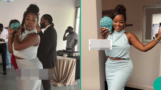 Lady and her family members storm brother’s ex-girlfriend’s wedding in style, mentions why