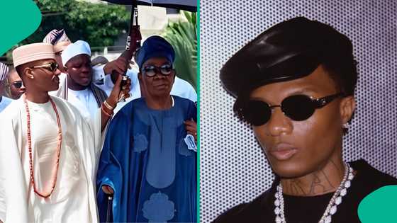 Wizkid's dad Alhaji M.O Balogun spotted at Youth Empowerment event: "Baba with steeze"