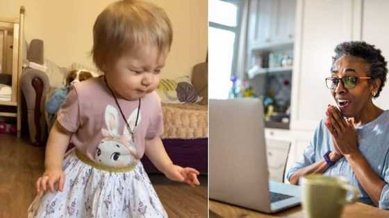She's really feeling it: Little girl dances hard on a spot with eyes shut, cute video stirs massive reactions