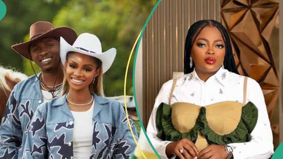 Funke Akindele prays for Priscilla Ojo ahead as she lands in Tanzania for her wedding ceremony