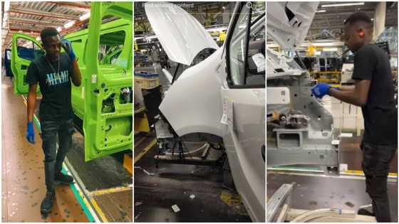 "I like your job": Talented young man assembles new car inside factory, quickly fixes wires