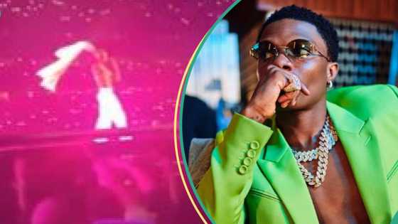 Wizkid loses N99.5m ring after throwing jacket during performance, calls for new one: "His money too long"