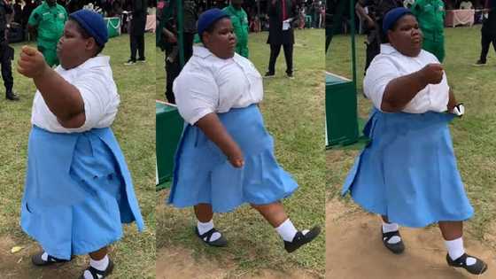 "She is on point": Plumpy student in school uniform performs march past sweetly, video goes viral