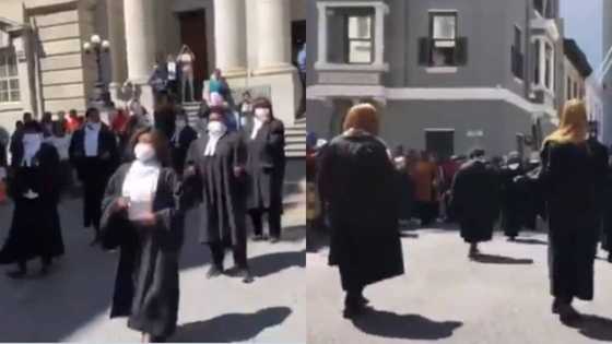 Watch lovely moment court workers in this African country danced to Burna Boy-featured song (video)