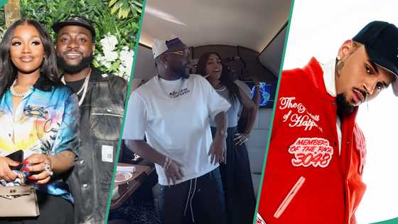 Davido and Chioma show adorable bond, hop on Chris Brown’s dance challenge on their private jet