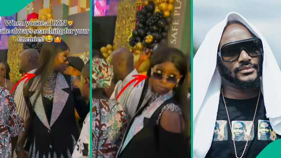 Nigerian man posts rare video of what Natasha Idibia did at public event: "Searching for enemies"