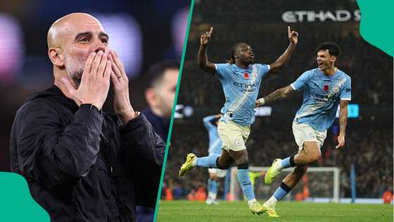 Pep Guardiola reacts after Man City thrash Liverpool, issues warning to Arsenal