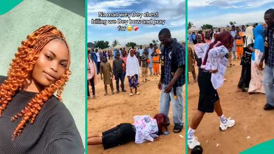 Female graduate prostrates for lover who supported her financially in school