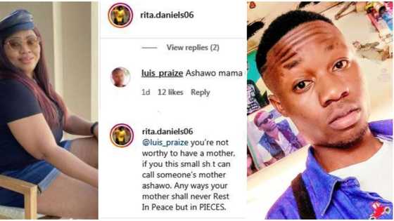 Your mother will not rest in peace but in pieces: Regina Daniels' mum replies troll who called her names