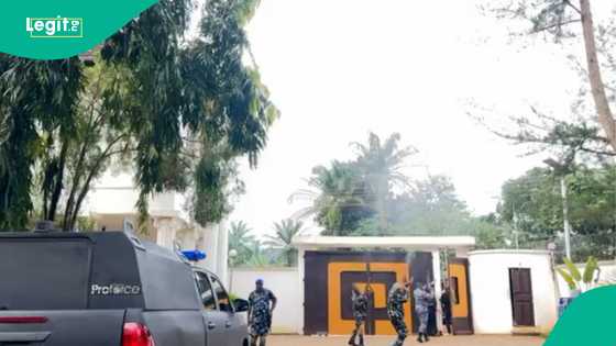 Bidiyo: An ga 'yan sanda suna harba bindiga bayan Soludo ya lashe zaben Anambra