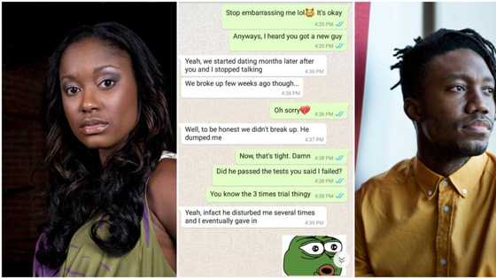 "I am not happy": Lady begs man she turned down 1 year ago, he embarrasses her on WhatsApp, chats leak