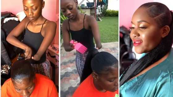 "Where's her shop?": Meet disabled hairstylist with one hand who's making people go crazy over her handwork