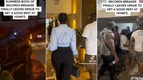 "Now a superstar": Hilda Baci steps out in expensive entourage with soldiers and bouncers, video shows grand moment