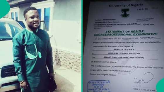 University of Nigeria Nsukka graduate begs for job on social media, displays his statement of result