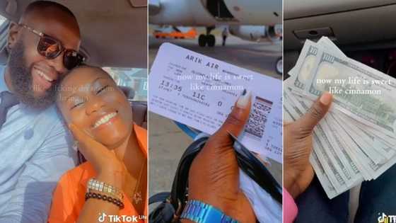 "Loyalty no dey pay": Lady who cheated on boyfriend flaunts dollars and lavish gifts, video stuns many