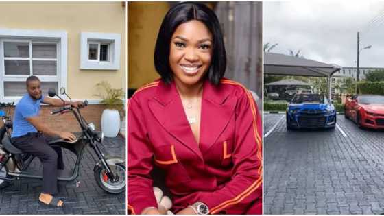 "Na acting give am this money?" Reactions as Omoni Oboli shares video of exotic rides at Alexx Ekubo’s house