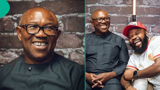 Peter Obi's presence on Nedu Wazobia's podcast breaks the net, people react: "Dis will be explosive"