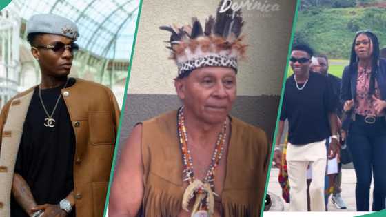 Wizkid warmly received in Dominican Republic as Indigenous drummers line up at airport