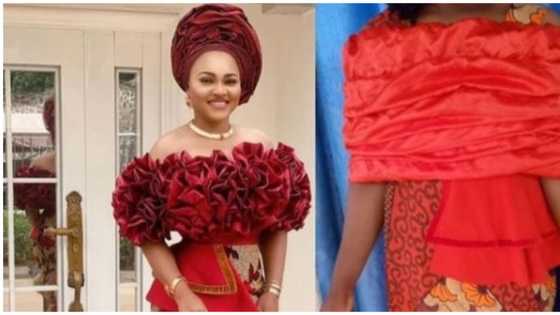 Nigerians react as tailor disappoints lady who wanted Mercy Aigbe-inspired outfit