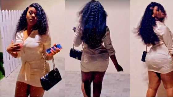 Nigerians gush over Davido's Chioma as she shows off banging body in cute video