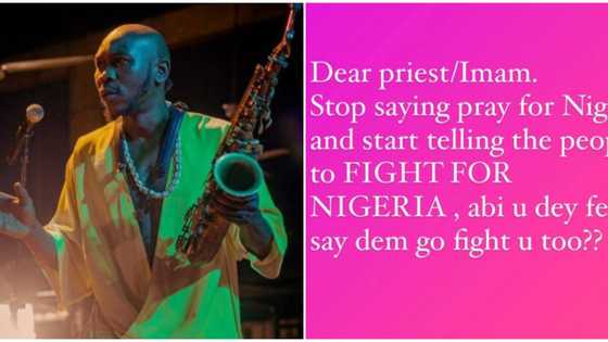 Stop praying for Nigeria: Seun Kuti advises clerics to start telling followers to fight for the country