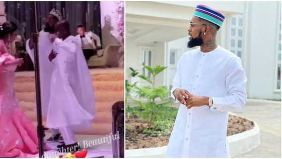 Singer Patoranking surprises his sister and her husband with a car gift on their wedding day