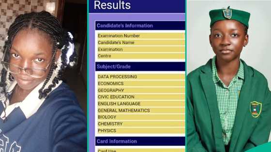 WAEC 2025 results: Excited lady displays result of her sister who had sleepless nights during exam