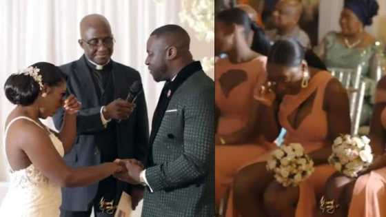 Groom makes crowd cry on his wedding day as he tells bride sweet words, video stirs reactions