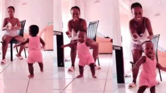 Baby runs away as mum tries to feed her, funny video goes viral, generates comments