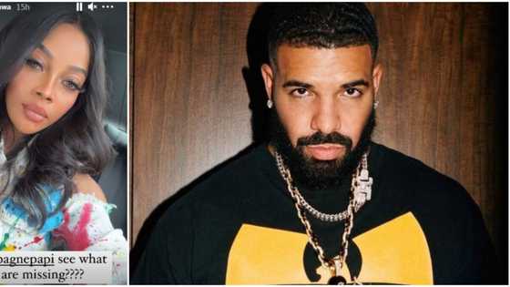 Nigerian socialite Toke Makinwa shoots shot at rapper Drake