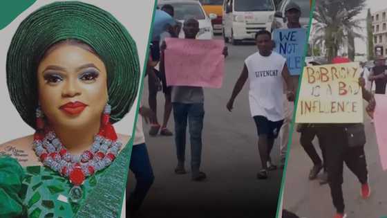 Bobrisky: Drama as Benin youth stage protest against crossdresser in Edo, videos trend