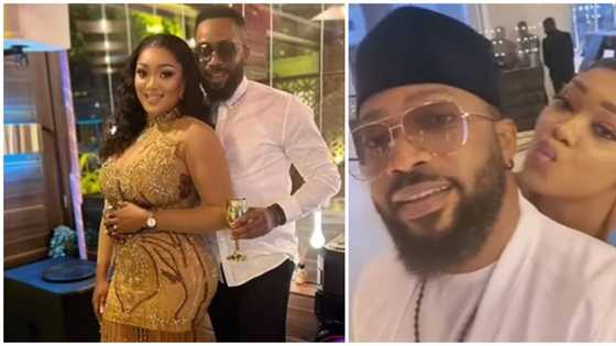 Wedding glamour: Nollywood couple Peggy Ovire and Frederick Leonard release prewedding photo