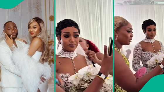 Emotional moment Chioma shed tears as she FaceTimes father before wedding: "The family loves her"