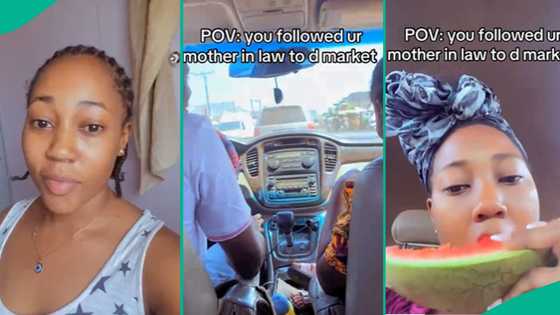 Reactions as lady sits in back seat of husband’s car while mother-in-law stays in front, clip trends