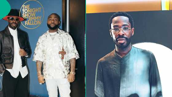 Davido's ex-lawyer, Bobo, sparks speculation with pic taken with OBO on private jet: "Is he back?"