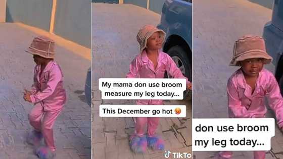 "My mama don use broom measure my leg": Little girl dances happily over Christmas shoe, video trends
