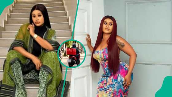 Sarah Martins reacts after delivery rider who professed love to her loses his job