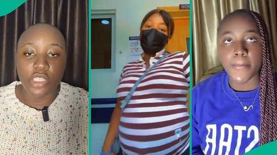 Lady marries her bank account officer years after calling him to get BVN, video shows baby bump