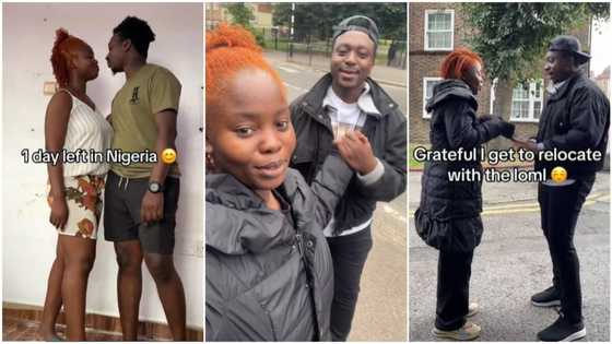 Nigerian lady relocates abroad with her boyfriend, they continue enjoying sweet love