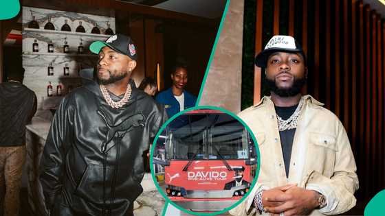 Davido unveils customised bus ahead of 5IVE American tour: "Evidence of having Igbo guys around you"