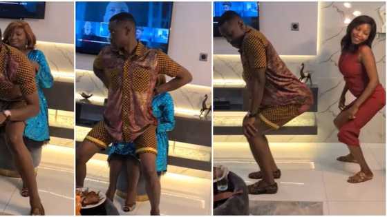 Actor Lateef Adedimeji gives Mo Bimpe lap dance, twerks for her on birthday
