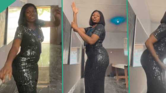 "Dem don increase salary?" Teacher in shiny gown dances in class, displays great joy