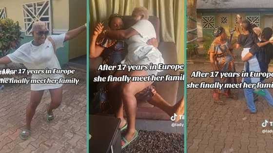"Finally met my family after 17 years": Europe-based lady lands in Nigeria with kids, video trends
